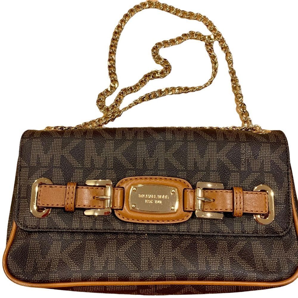 Michael Kors Hamilton Signature Logo Print Jet Travel‎ Shoulder Bag MSRP $228
